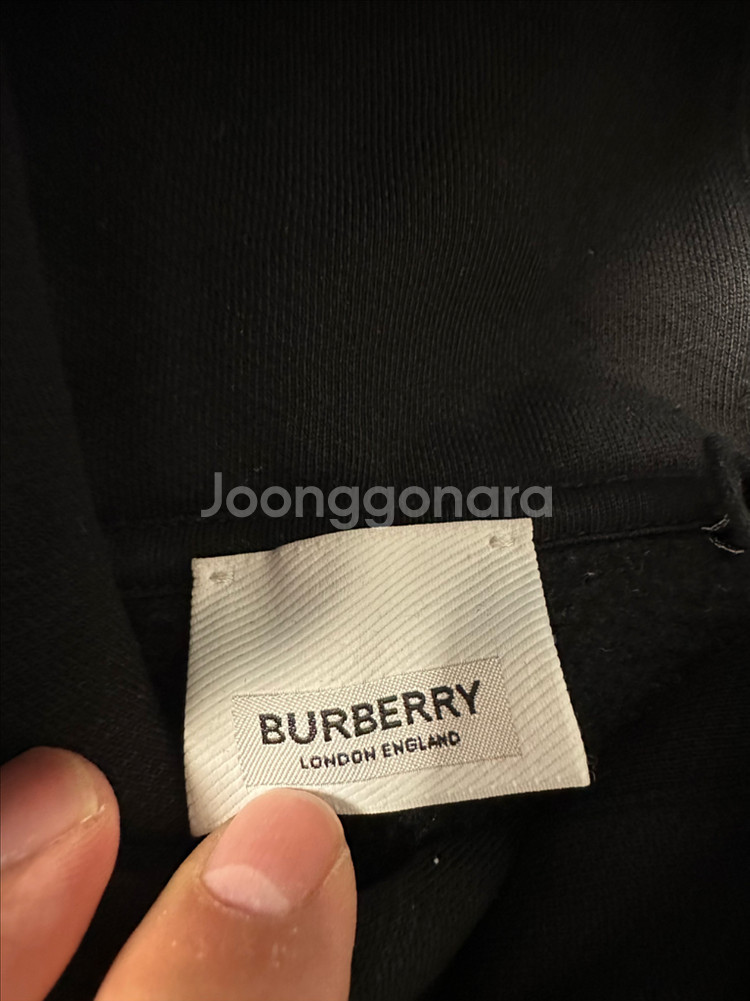 XL) 버버리 후드 레터링 로고--3