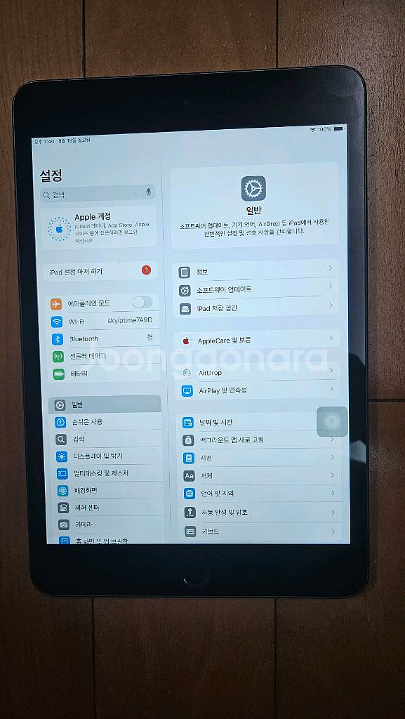 아이패드 미니5 셀룰러 64g 하자--0
