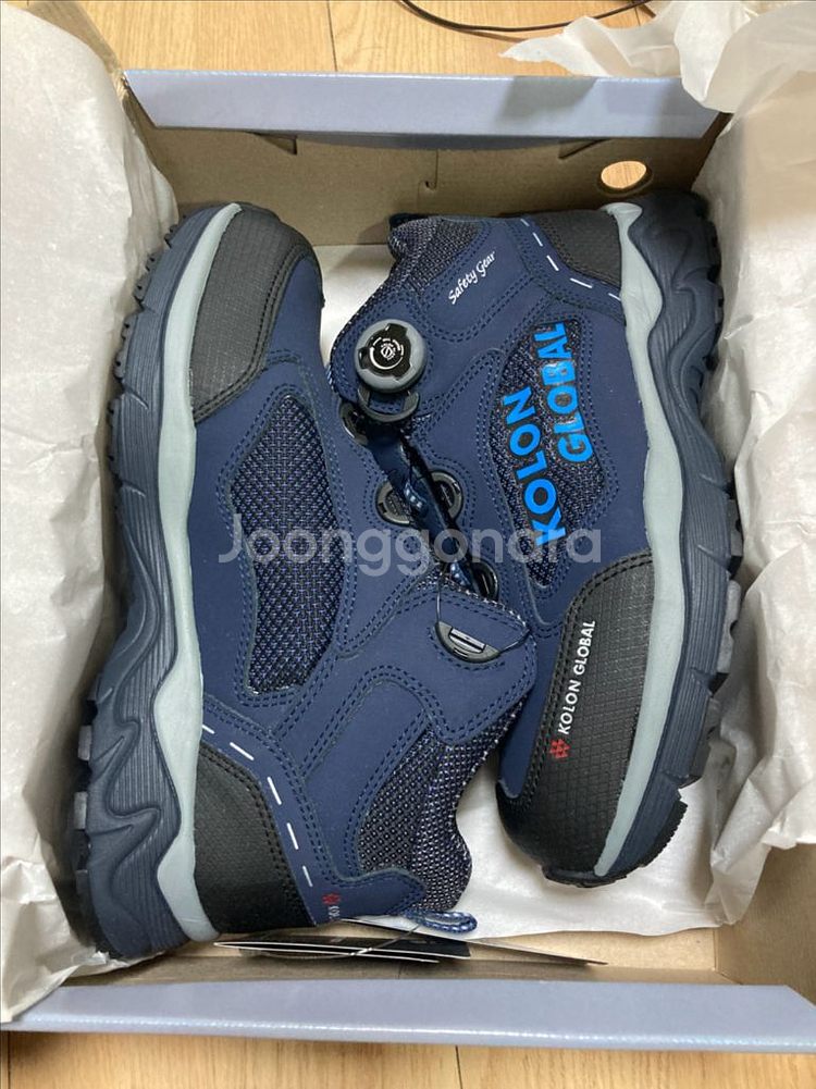 코오롱글로벌 안전화 270 릴타입 새것--0