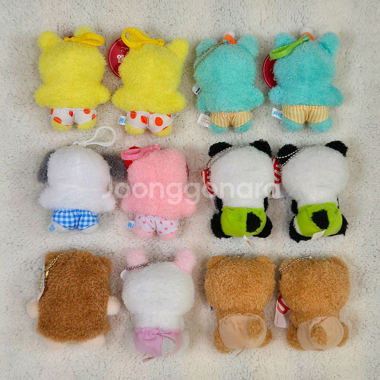 고양이 곰 강아지 판다 팬더 토끼 인형 가방고리 키링--1