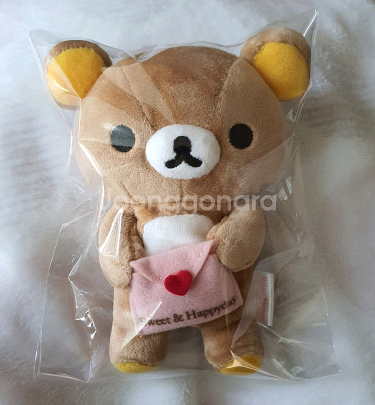 고전리락쿠마 레어 러브레터 하트 봉제인형 마스코트 누이--0