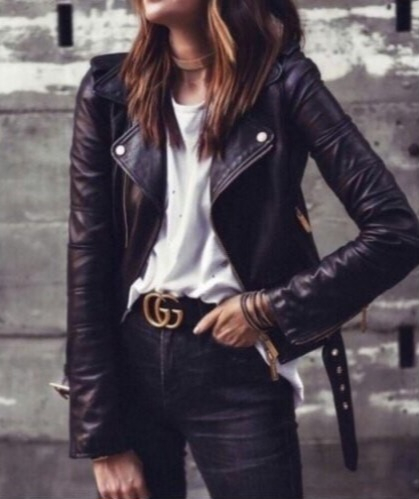 구찌 마몬트 여성 리에디션 와이드 레드 벨트 23시즌--4