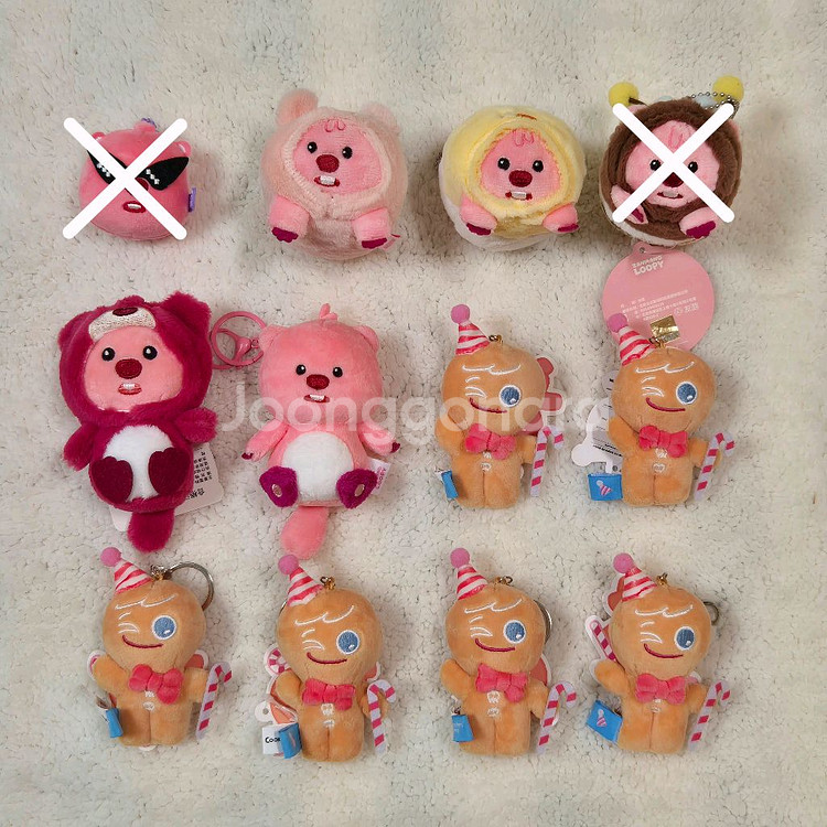잔망루피 쿠키런 용감한 쿠키 인형 가방고리 키링 볼체인--0