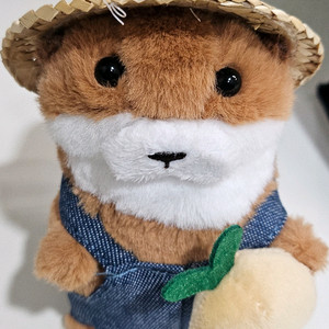 밀짚모자 수달 인형 키링