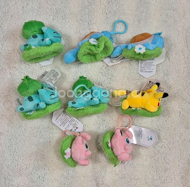 잔디 이상해씨 꼬부기 피카츄 푸린 인형 키링 포켓몬스터--1