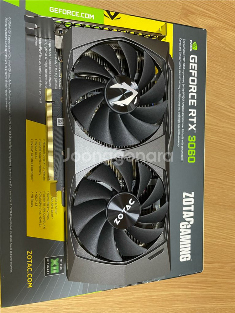 RTX 3060 12g 조텍 그래픽카드 판매합니다--0