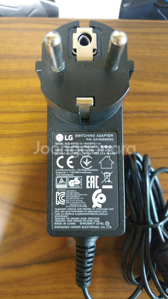 LG 모니터 어댑터 충전기 ADS-45FSQ-19--0