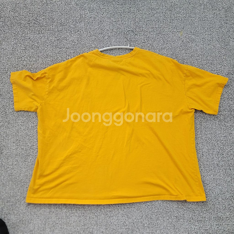 해바라기 자수 오버핏 반팔티--1