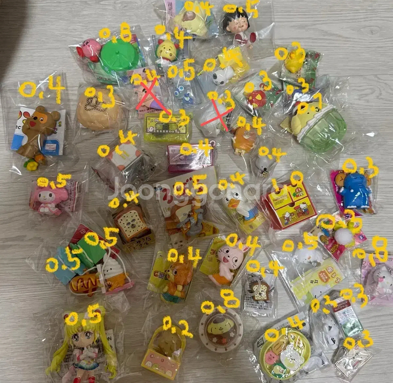산리오 디즈니 짱구 빵도둑 여러가지 일본 가챠--0