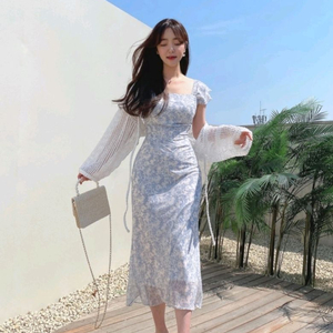플라워 쉬폰 원피스