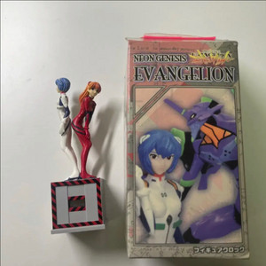 고전 에반게리온 레이 아스카 피규어 미니 시계