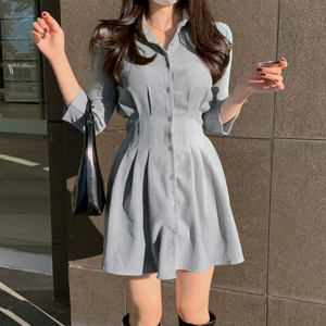 셔츠 미니 원피스