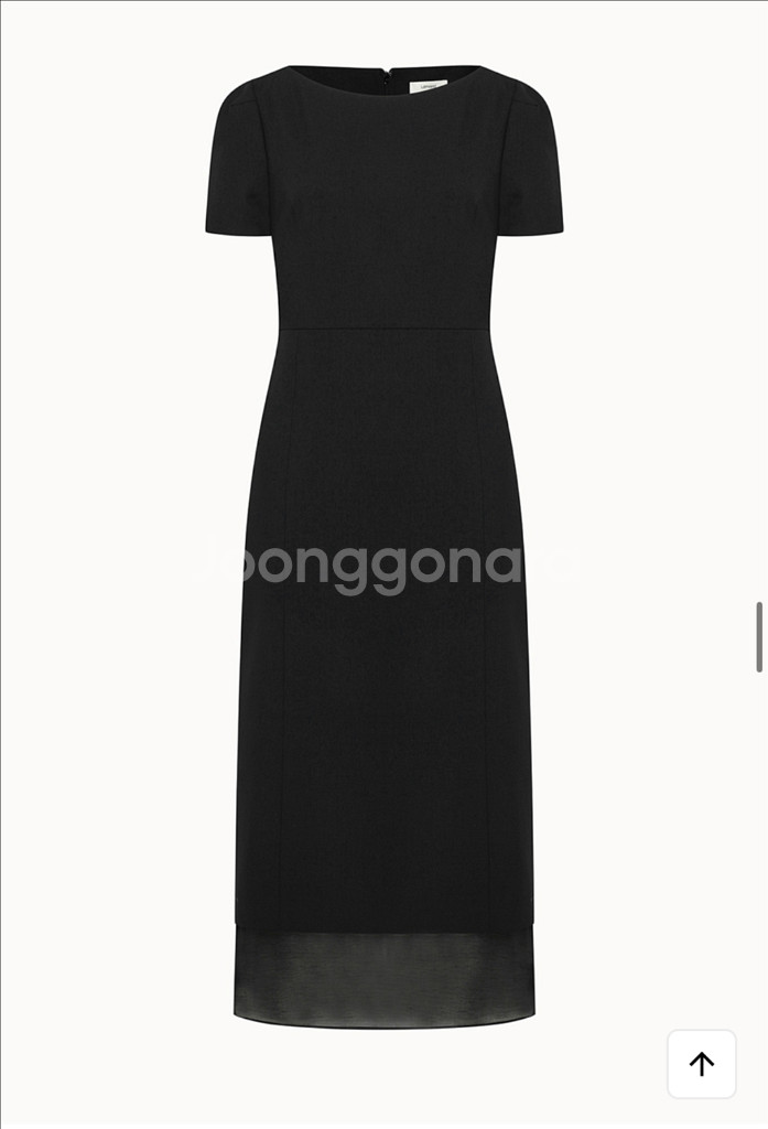 라메레이 See-through Boat Neck Dre--4