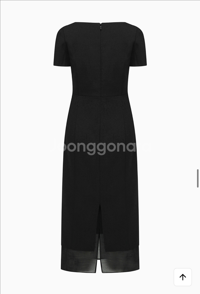 라메레이 See-through Boat Neck Dre--5