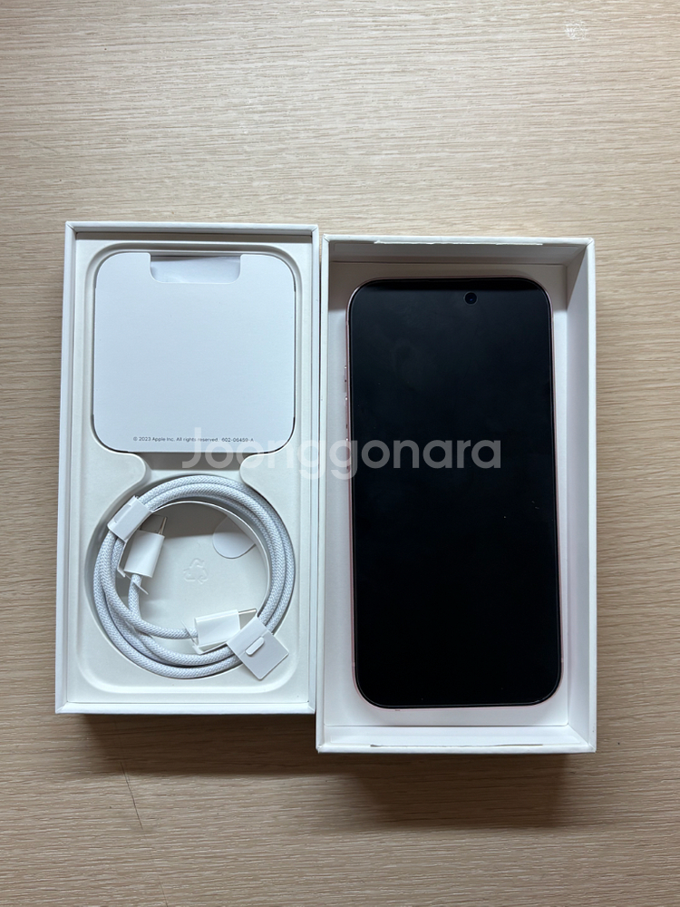 아이폰 15 핑크 128GB--0