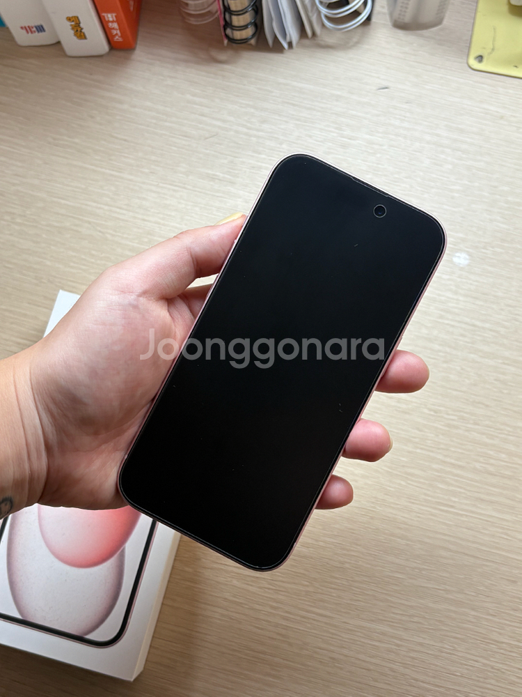 아이폰 15 핑크 128GB--9