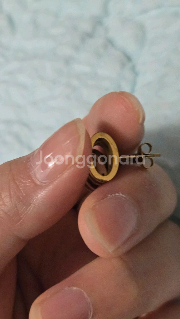 에르 H 핑크 귀걸이--2