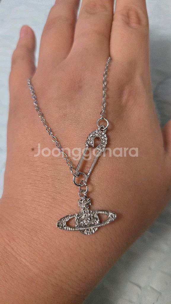 비비안 옷핀 목걸이--0