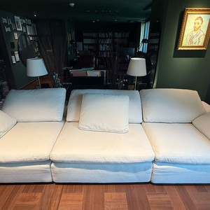 까사미아 캄포 플러스 클래식 화이트 모듈소파 4인용쇼파