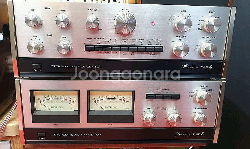 아큐페이즈P-300S파워앰프/C200S프리앰프/민트급--0