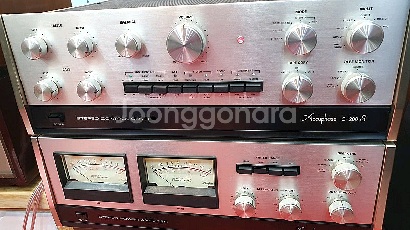 아큐페이즈P-300S파워앰프/C200S프리앰프/민트급--2