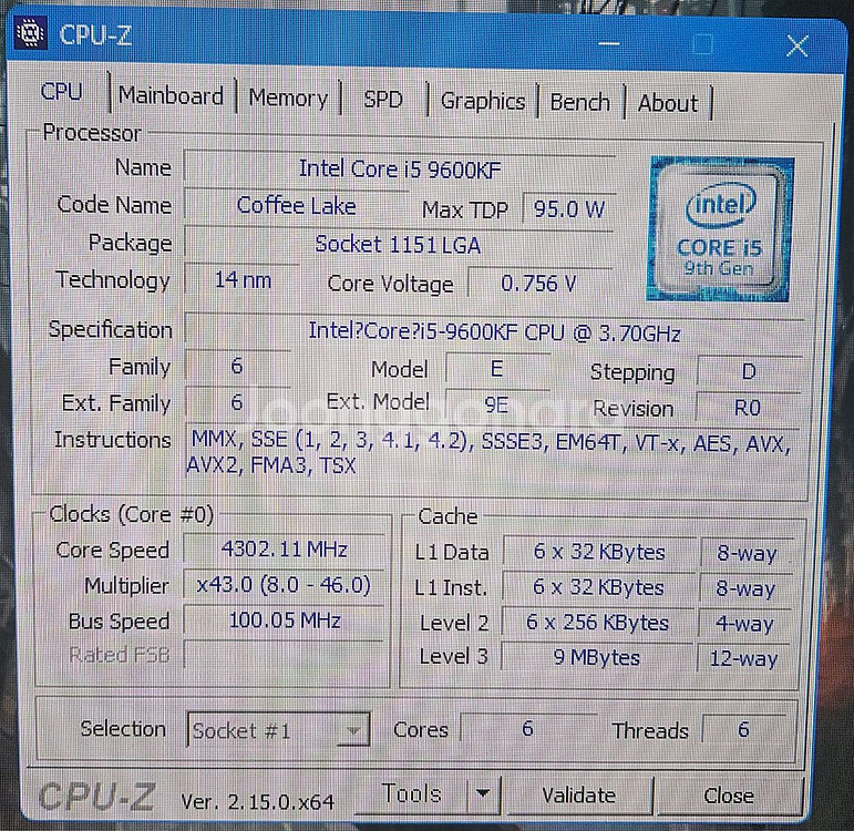 i5-9600KF cpu 단품--1