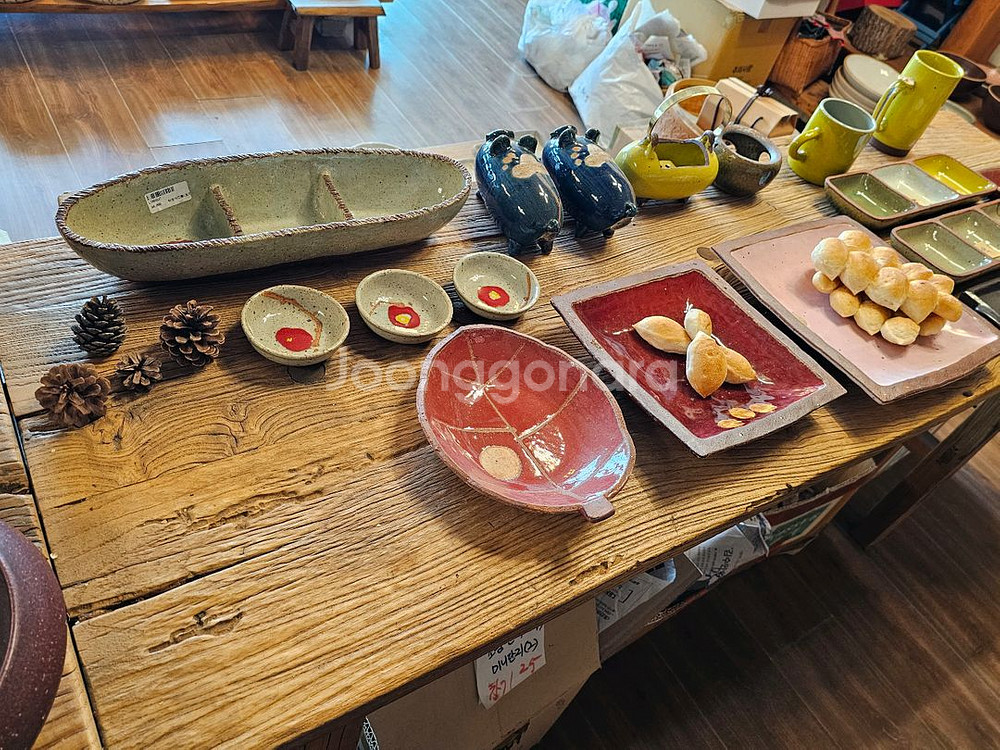빈티지 탁자 원목 테이블--1