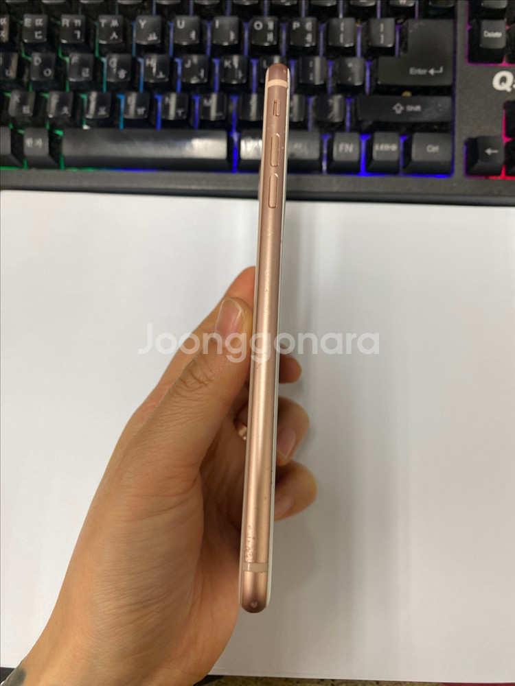 아이폰8플러스 로즈골드 액정SS급 64GB 배터리100--4
