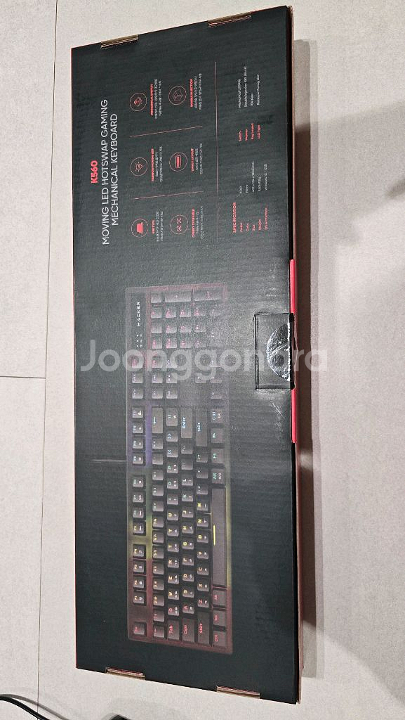 해커 K560 게이밍 키보드(미사용) +A660 마우스--4