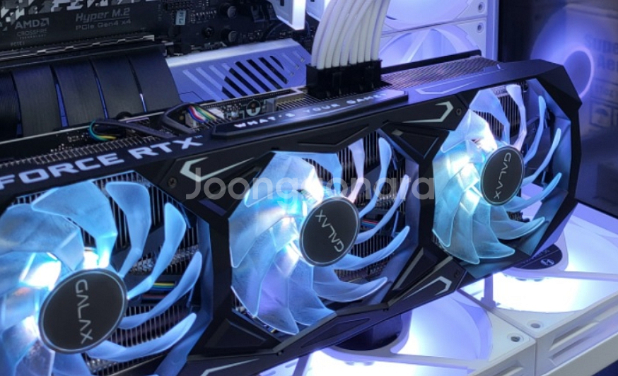 GALAX 갤럭시 3080TI SG 블랙4팬 그래픽카드--0