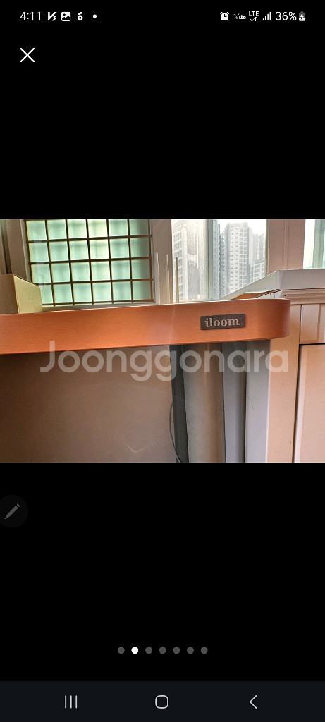 책장 포함된 일룸책상--1