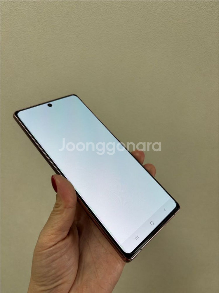 (부산중고폰)노트20 브론즈 256기가 공기계 판매해요--6