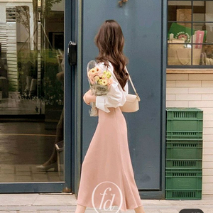 프롬데이원 엘리시안 인어 훌스커트 로즈핑크 s사이즈