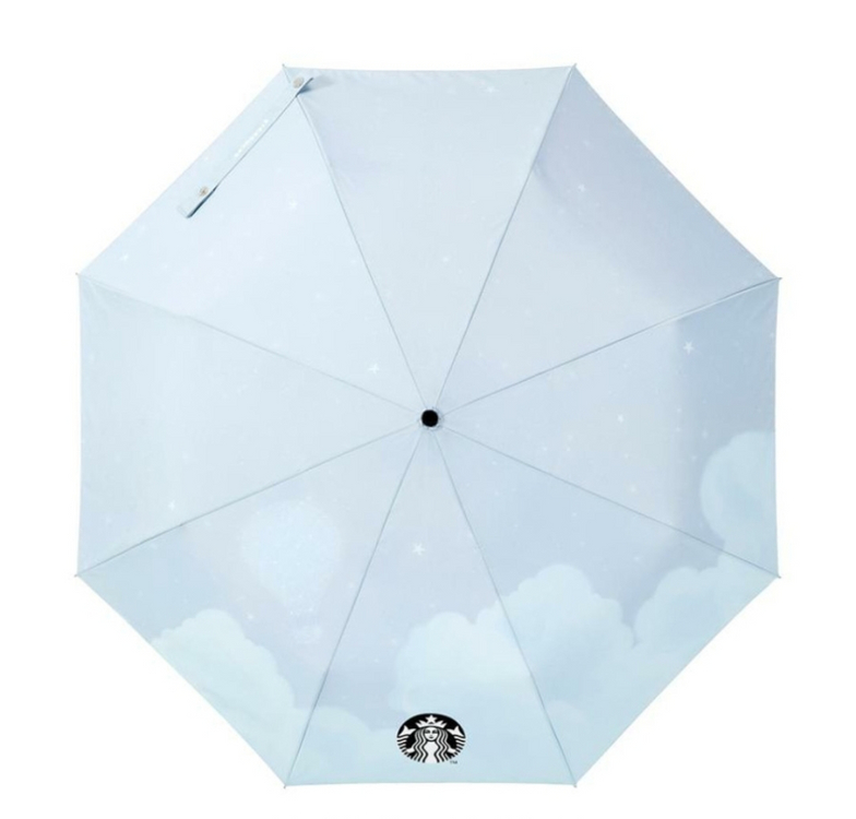 스타벅스 23 서머 하이드아웃 3단 자동 양우산 이미지