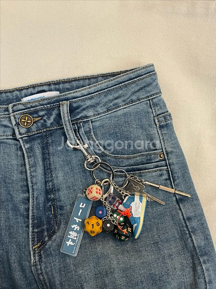 Gamers Luck Dice Keyring--4
