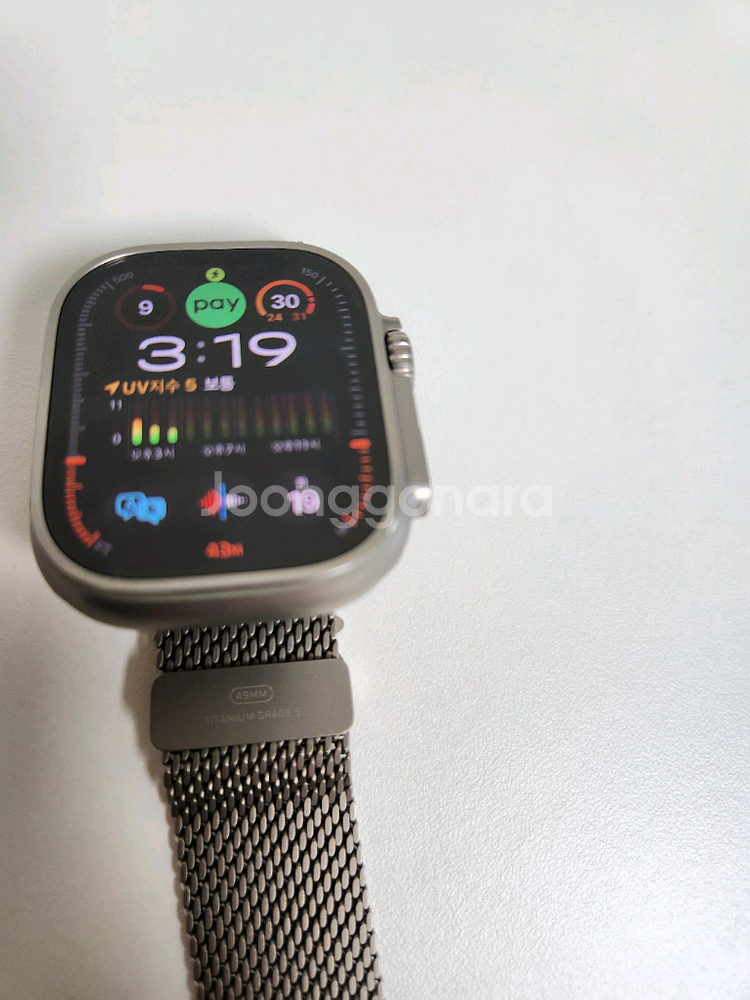 애플워치 울트라2 티타늄 밀레니즈 루프 49mm--3