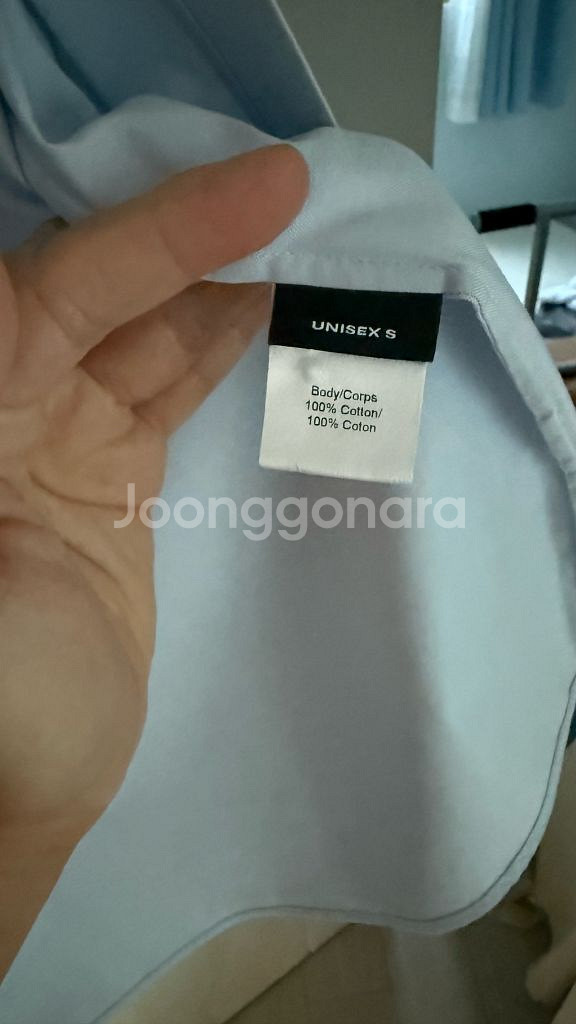 [S] 와이프로젝트 핀치 로고 셔츠 스카이블루--2