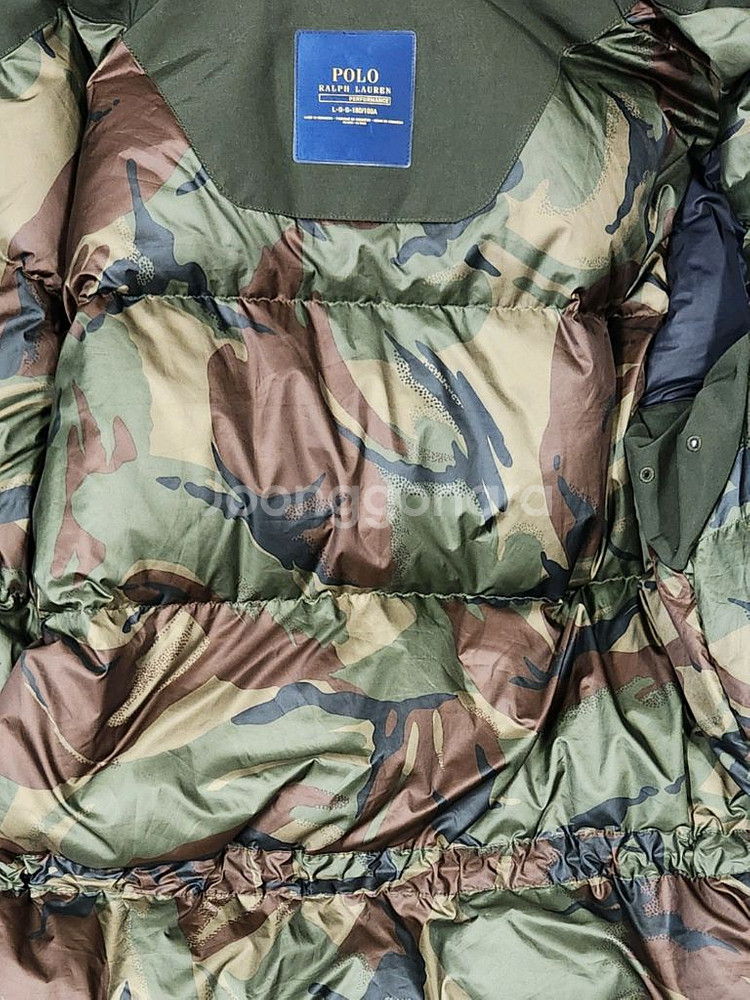 폴로 랄프로렌 후드 퍼 야상 점퍼 카키 L--5