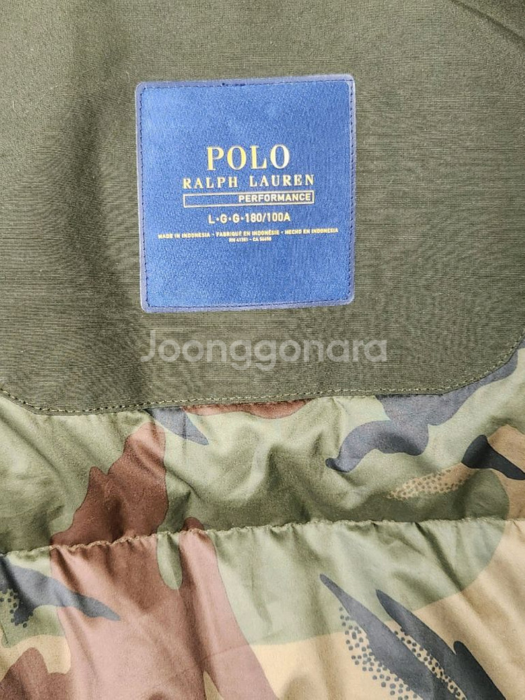 폴로 랄프로렌 후드 퍼 야상 점퍼 카키 L--6
