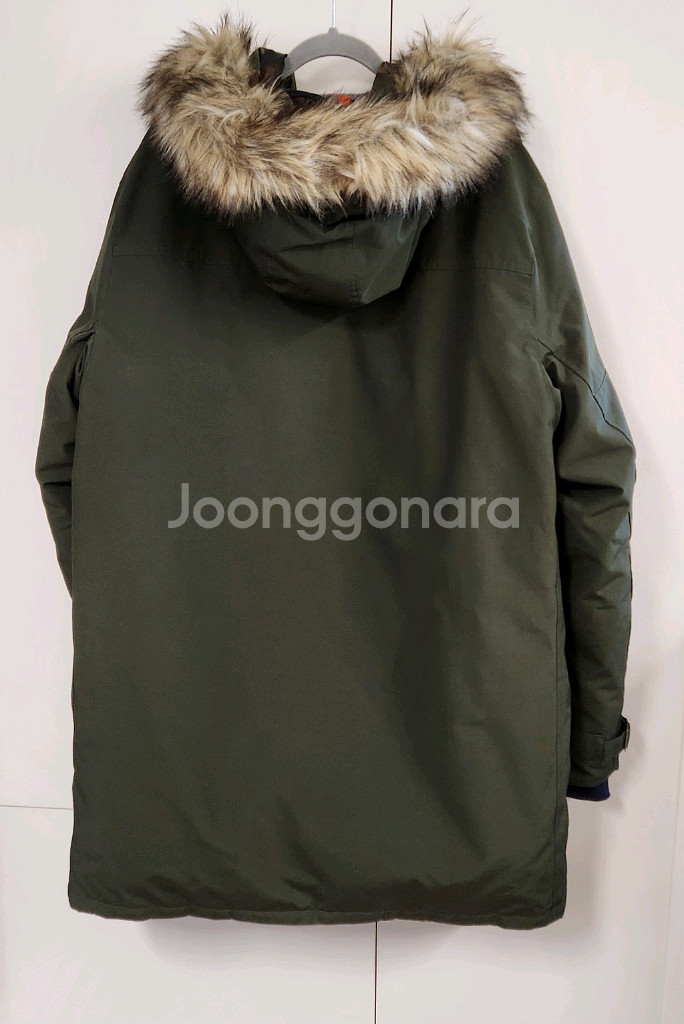 폴로 랄프로렌 후드 퍼 야상 점퍼 카키 L--3