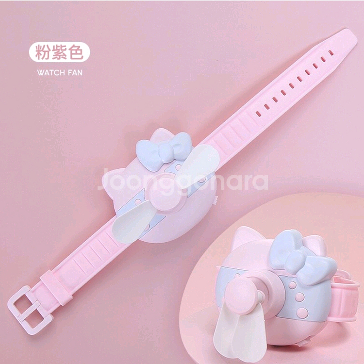 키티 선풍기 두 개--0