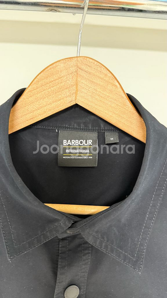 [M] 바버 인터내셔널 셔츠 블랙--1