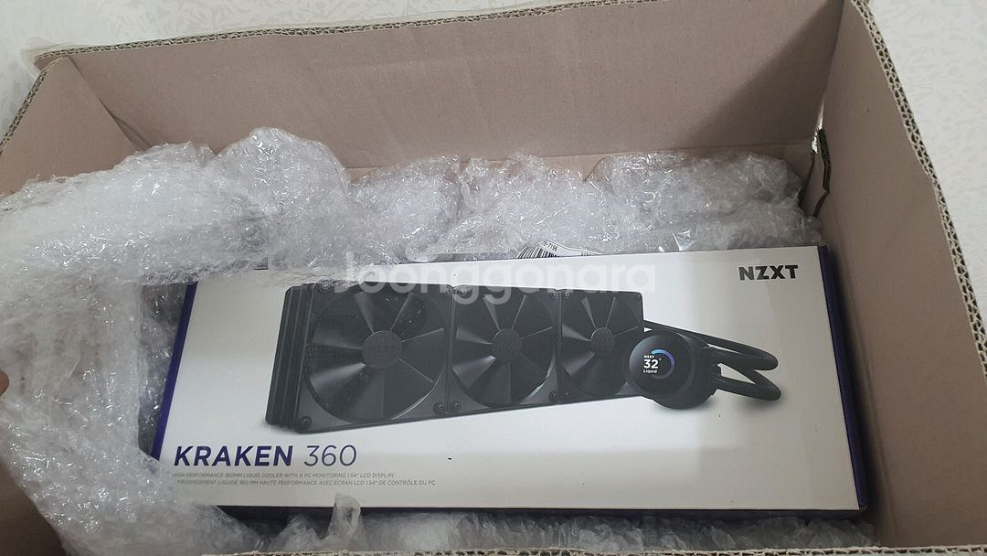 NZXT KRAKEN 360 수냉 쿨러(RGB아님)--0
