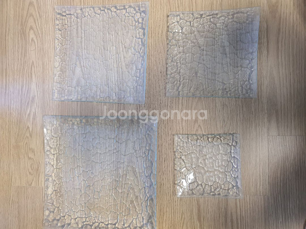 무료배송 빈티지 사각유리접시 아이스크림컵 빙수컵 디저트--3