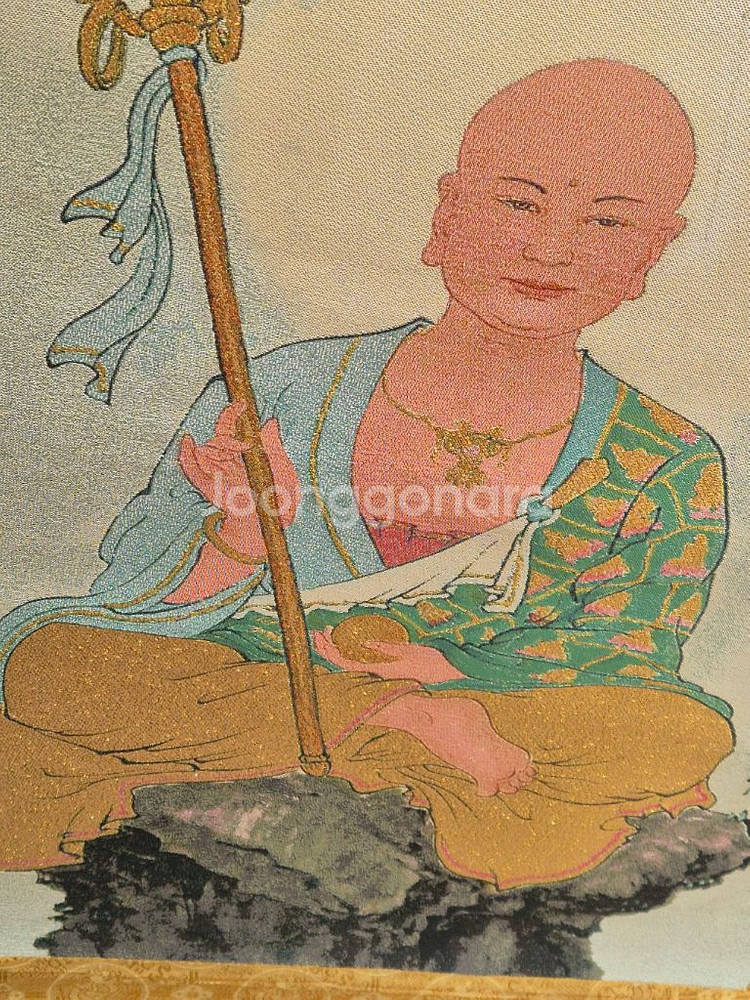 지장보살족자(금채실로짠천바닥)--4