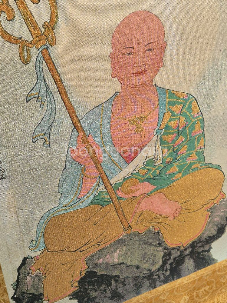 지장보살족자(금채실로짠천바닥)--6