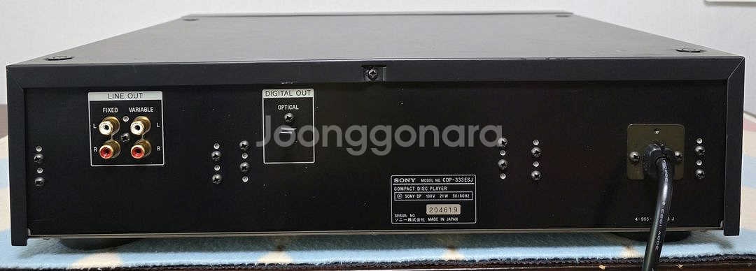 소니 CD 플래이어 CDP-333ESJ--5