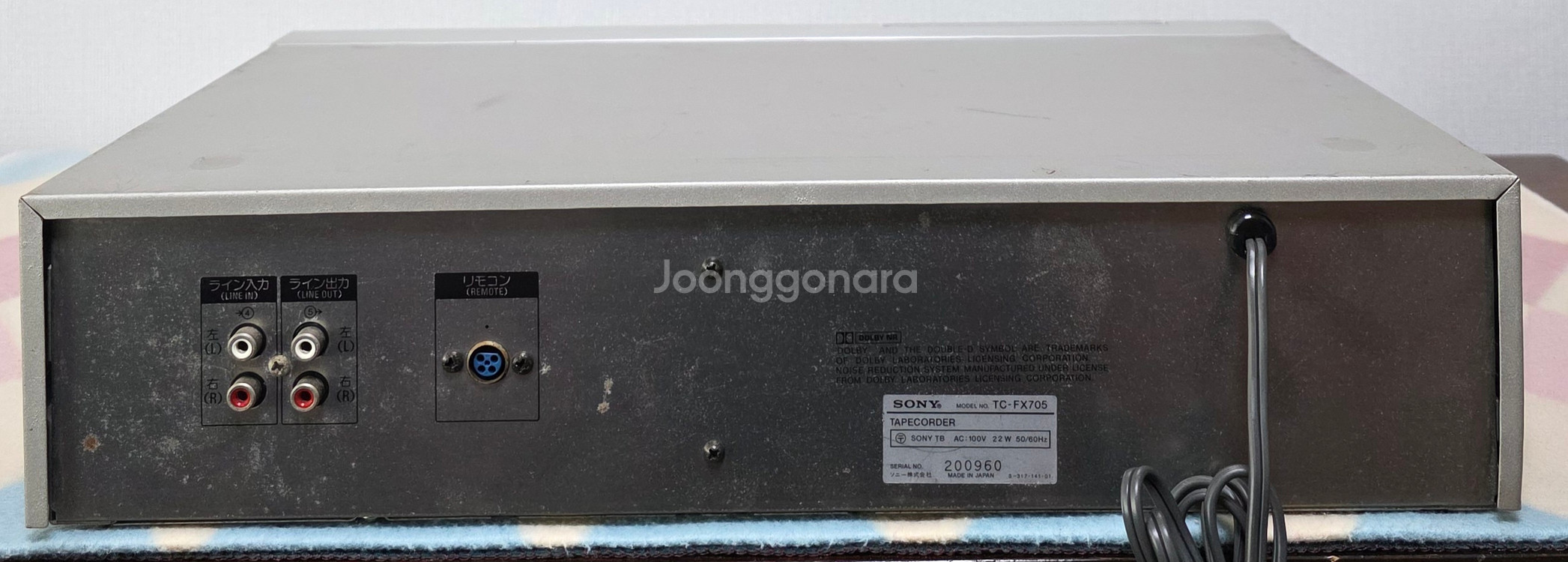 SONY 카세트 데크 TC-FX705--4