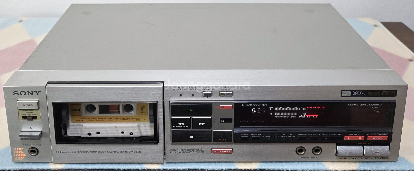 SONY 카세트 데크 TC-FX705--1