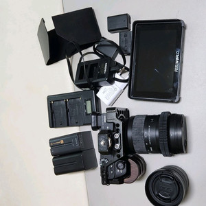 소니 a6500 카메라와 다양한 액세서리 일괄 판매합니